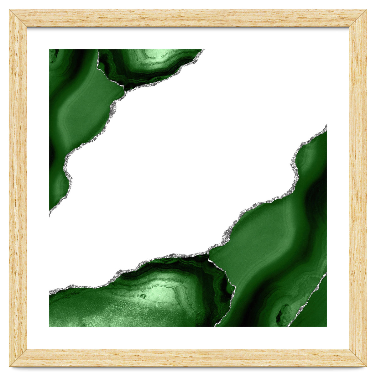 Green & Silver Agate Texture 16