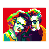 Marilyn Monroe And James Dean Pop Art WPAP (Print Only) thumbnail