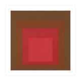 JOSEF ALBERS - HOMAGE TO THE SQUARE, RED, BROWN  (Print Only) thumbnail
