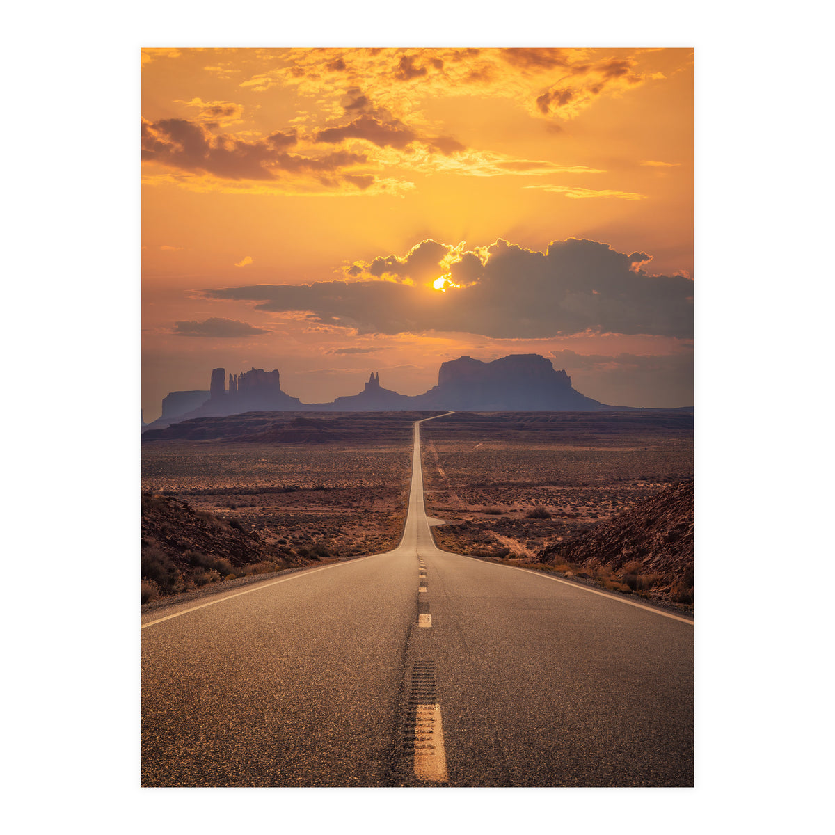 Famous Forrest Gump Road - Monument Valley (Print Only)