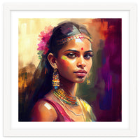 Golden Garland Sinhalese Portrait