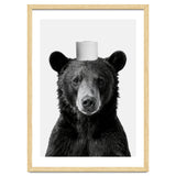 Bear, Toilet Paper Crown, Nursery Animal Art for Children thumbnail