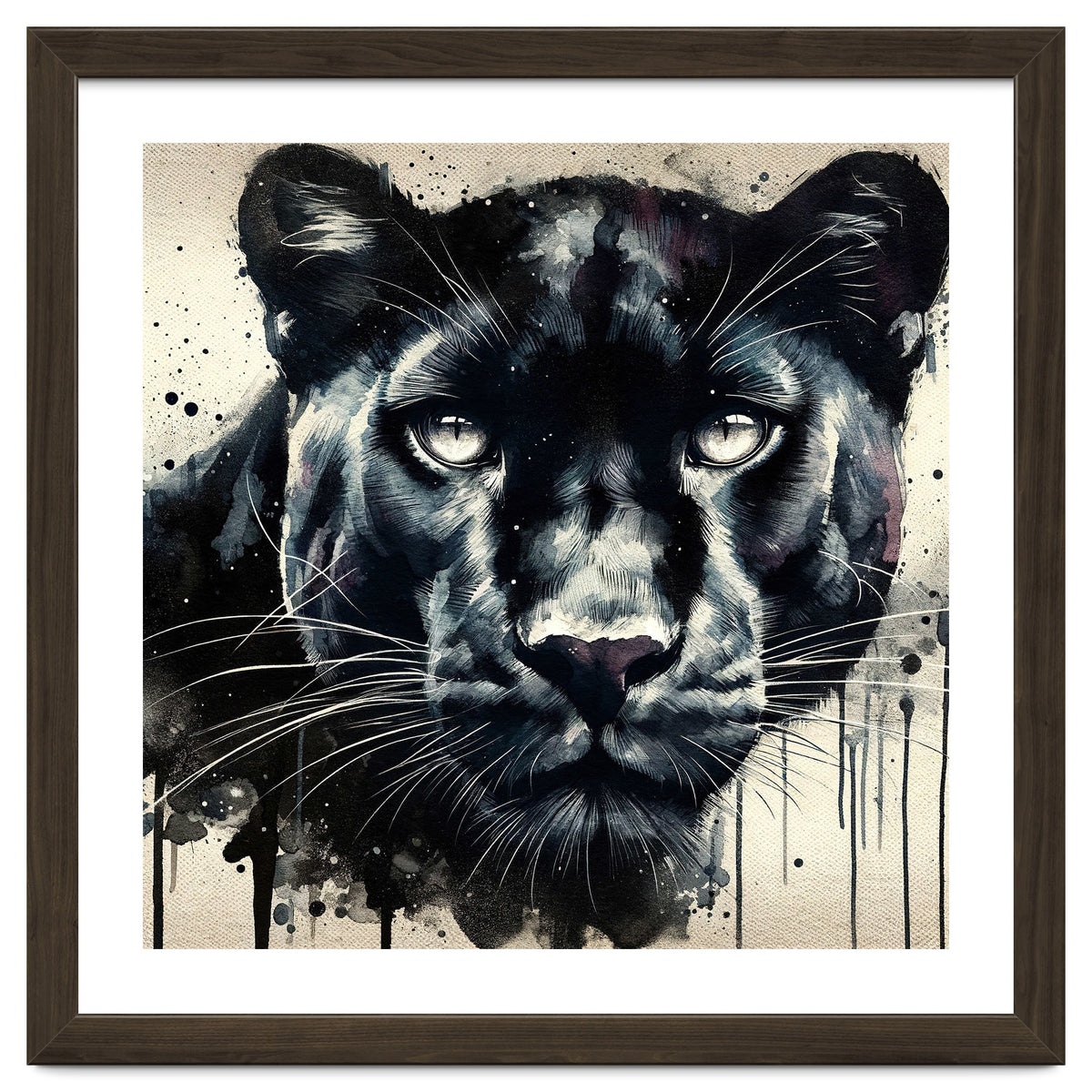 Watercolor Panther