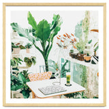 Junglow, Urban Jungle Botanical Home decor, Tropical Plants Interior Design Plant Lady Painting thumbnail