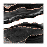 Black & Rose Gold Agate Texture 08  (Print Only) thumbnail