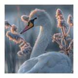 Swan Portrait Dew Drops Morning Light (Print Only) thumbnail