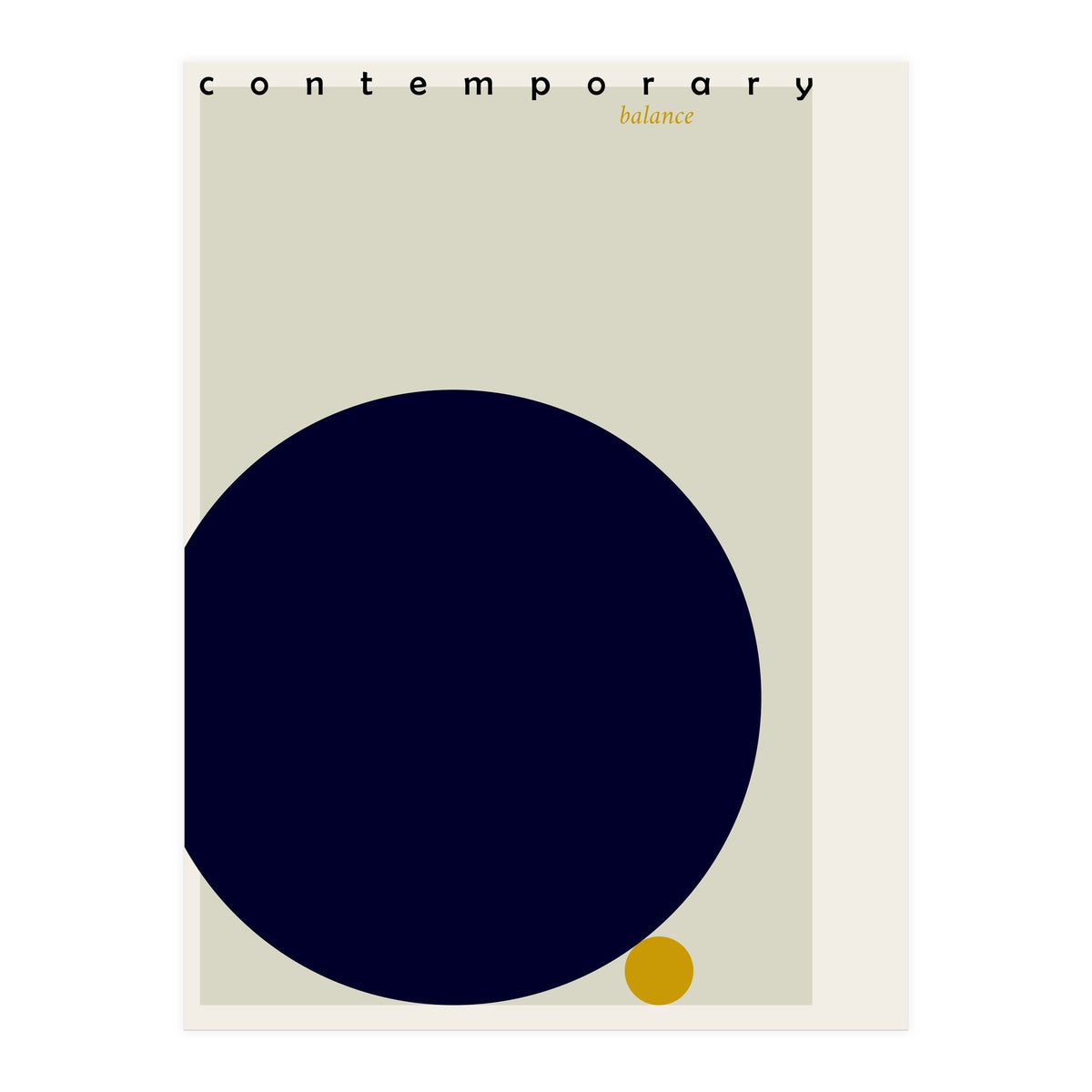 expectant iteration contemporary balance (Print Only)