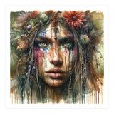 Wild Bloom Druid Woman Portrait (Print Only) thumbnail