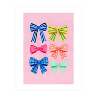 Colorful Ribbon Bows ties Illustration (Print Only)
