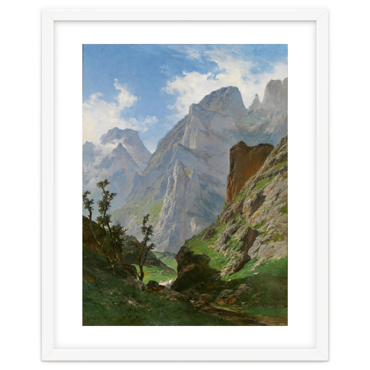 Carlos de Haes / 'Mancorbo Canal in Picos de Europa', 1876, Spanish School.