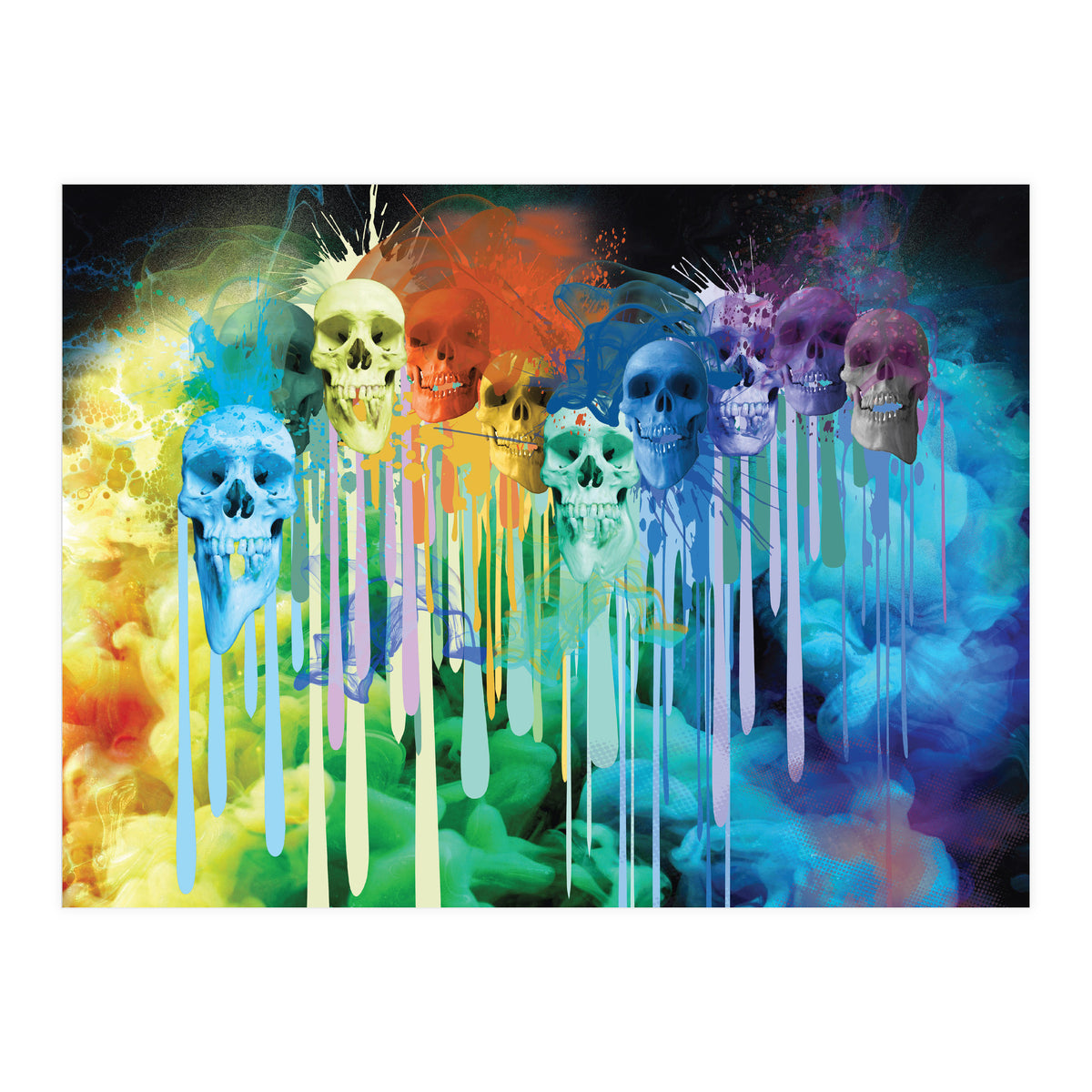 Ink Skulls Smoky (Print Only)