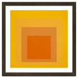 JOSEF ALBERS - HOMAGE TO THE SQUARE YELLOW ORANGE 2. HIGH RESOLUTION thumbnail