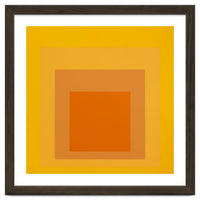 JOSEF ALBERS - HOMAGE TO THE SQUARE YELLOW ORANGE 2. HIGH RESOLUTION