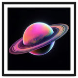 Neon Nebula Planet: Surreal Cosmic Illustration thumbnail