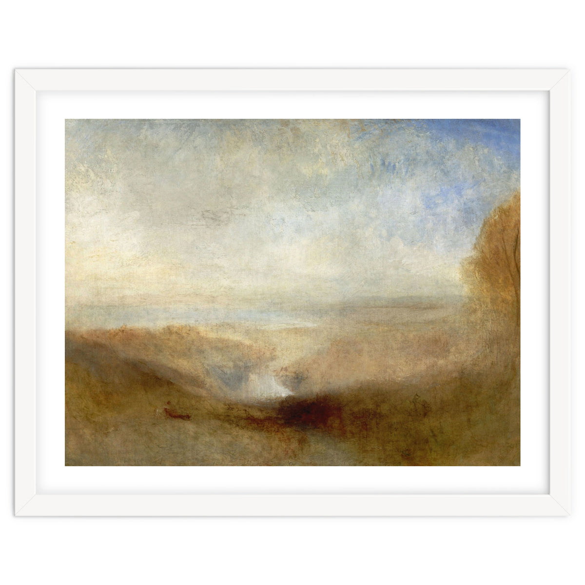 'Landscape with a River and a Bay in the Background', 1835, Oil on canvas, 123 x 93 cm.