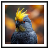 Close-up Portrait of a Yellow Cockatoo in the Wild. thumbnail