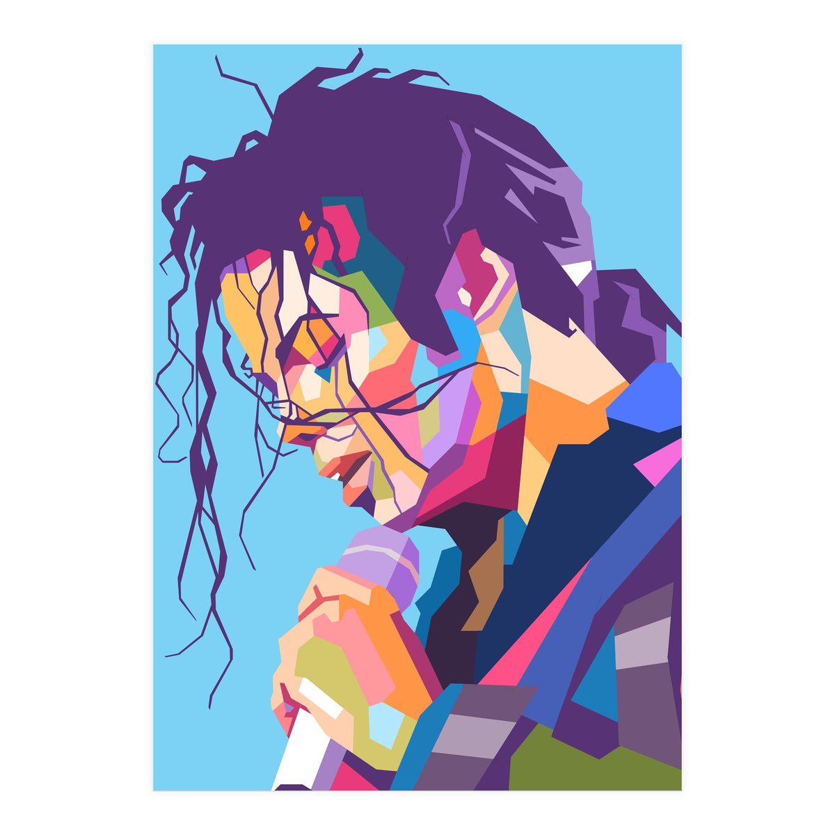 Michael Jackson pop art portrait (Print Only)