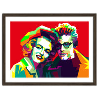 Marilyn Monroe And James Dean Pop Art WPAP