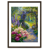 Serene Summer Garden Path Oil Painting thumbnail