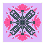 Magenta mandala flowers (Print Only) thumbnail