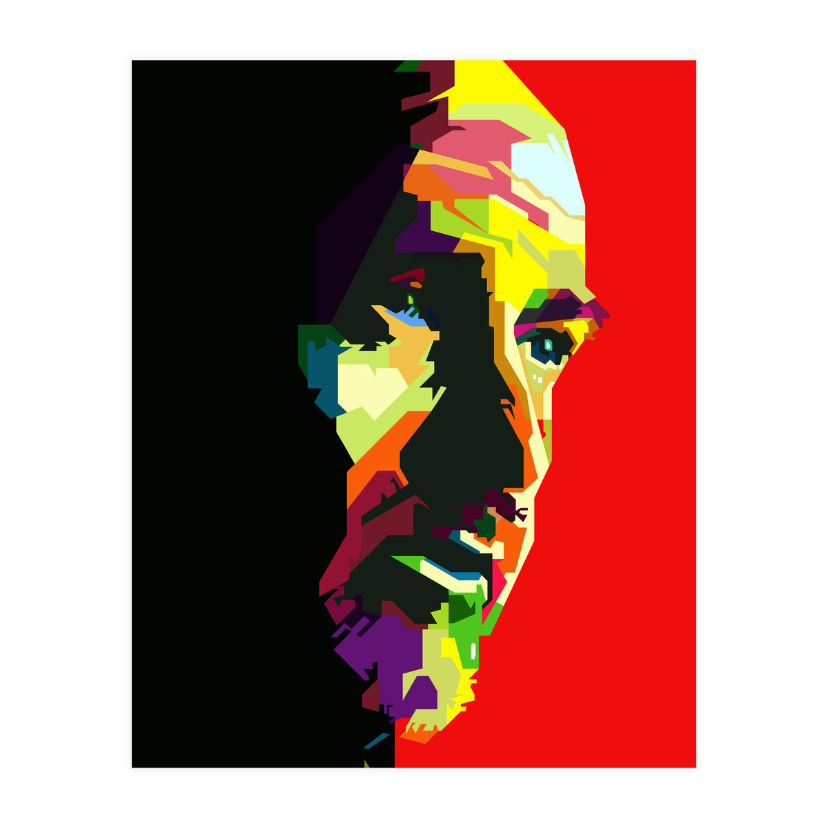 Peter Gabriel English Music Celebrity Pop Art WPAP (Print Only)