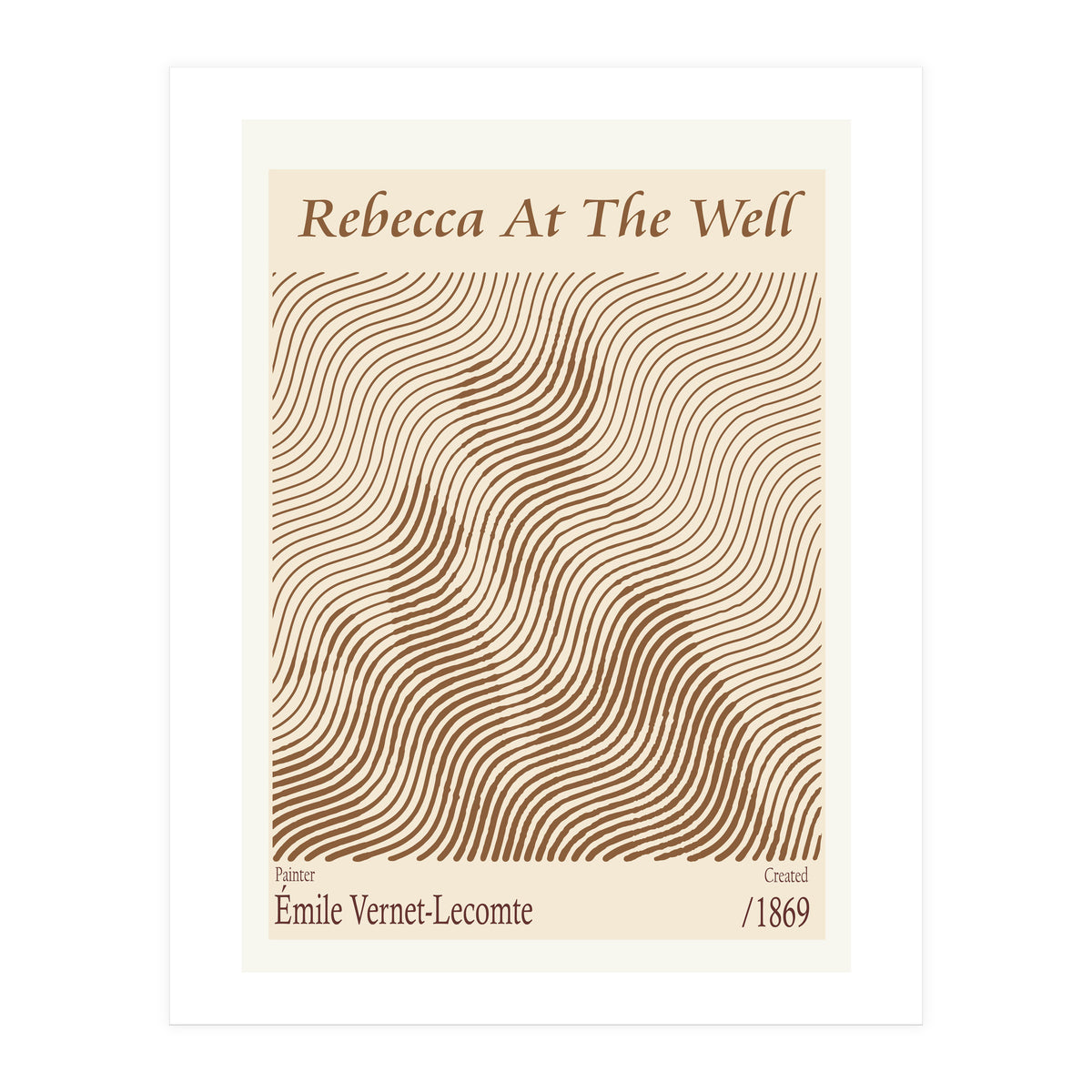 Rebecca At The Well – Émile Vernet Lecomte (1869) (Print Only)