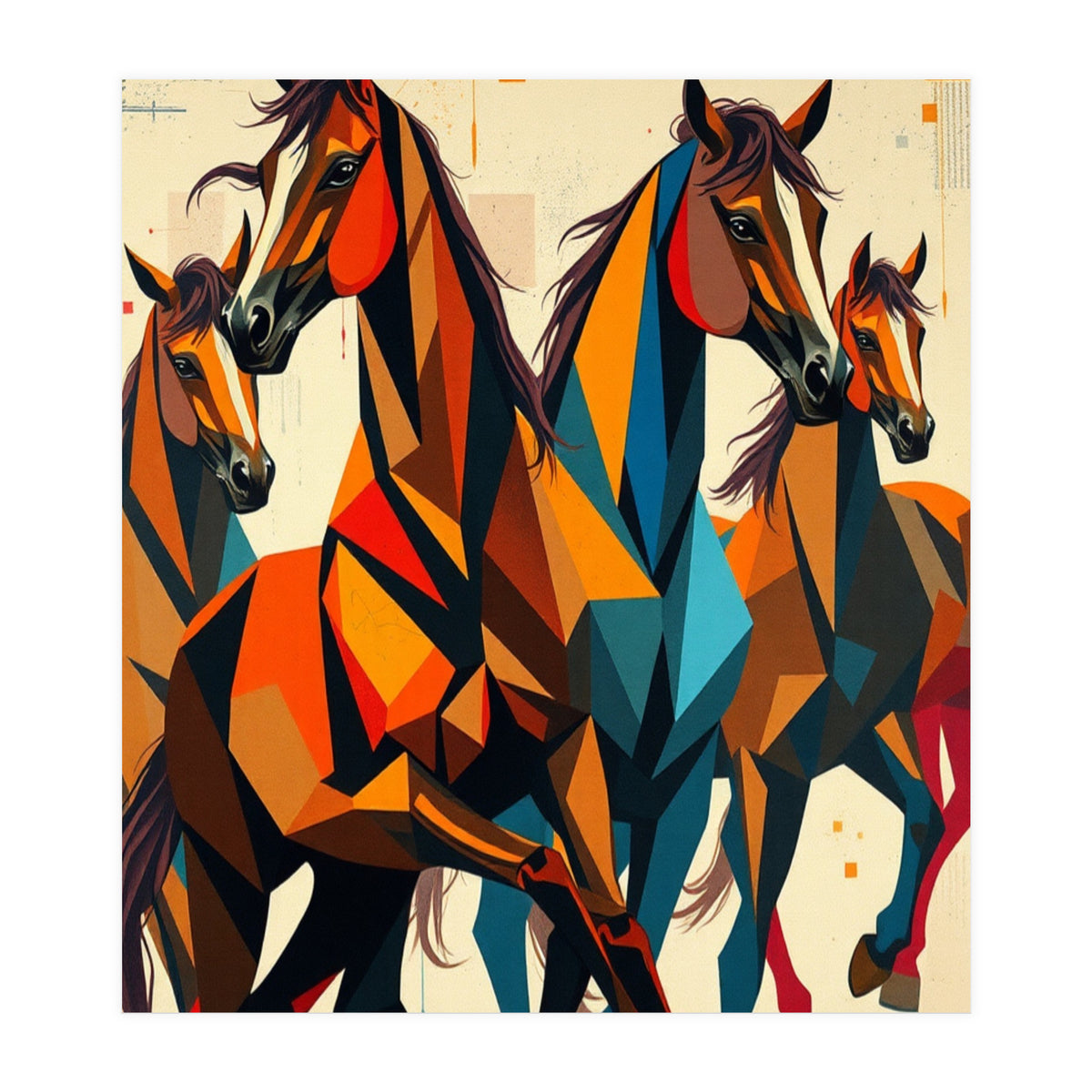 Abstract Horse Modern (Print Only)