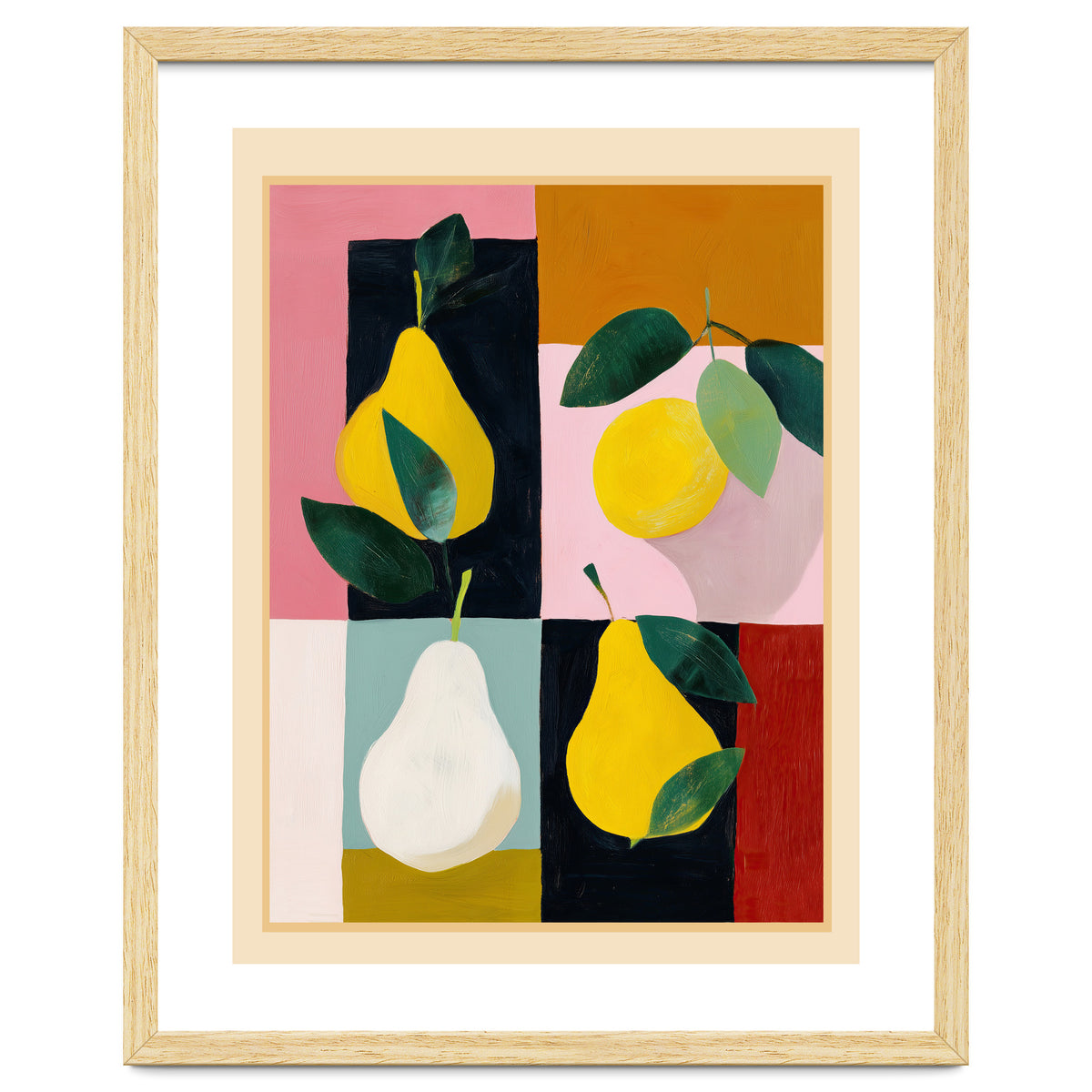Modern Pears Still Life I