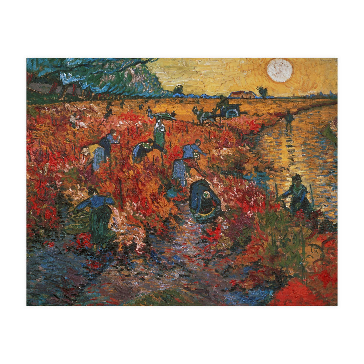 The red Vineyard at Arles,1888. Canvas,73 x 91 cm. (Print Only)
