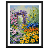 Sun-Drenched Garden Pergola Oil Painting thumbnail