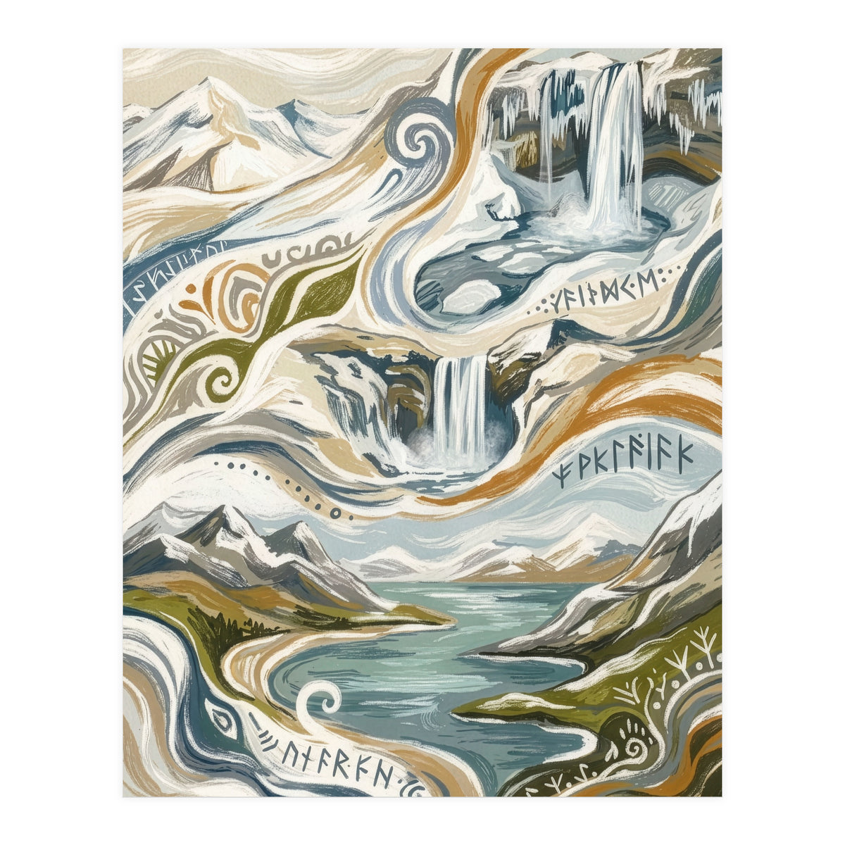 Cascading Nordic Dreams (Print Only)