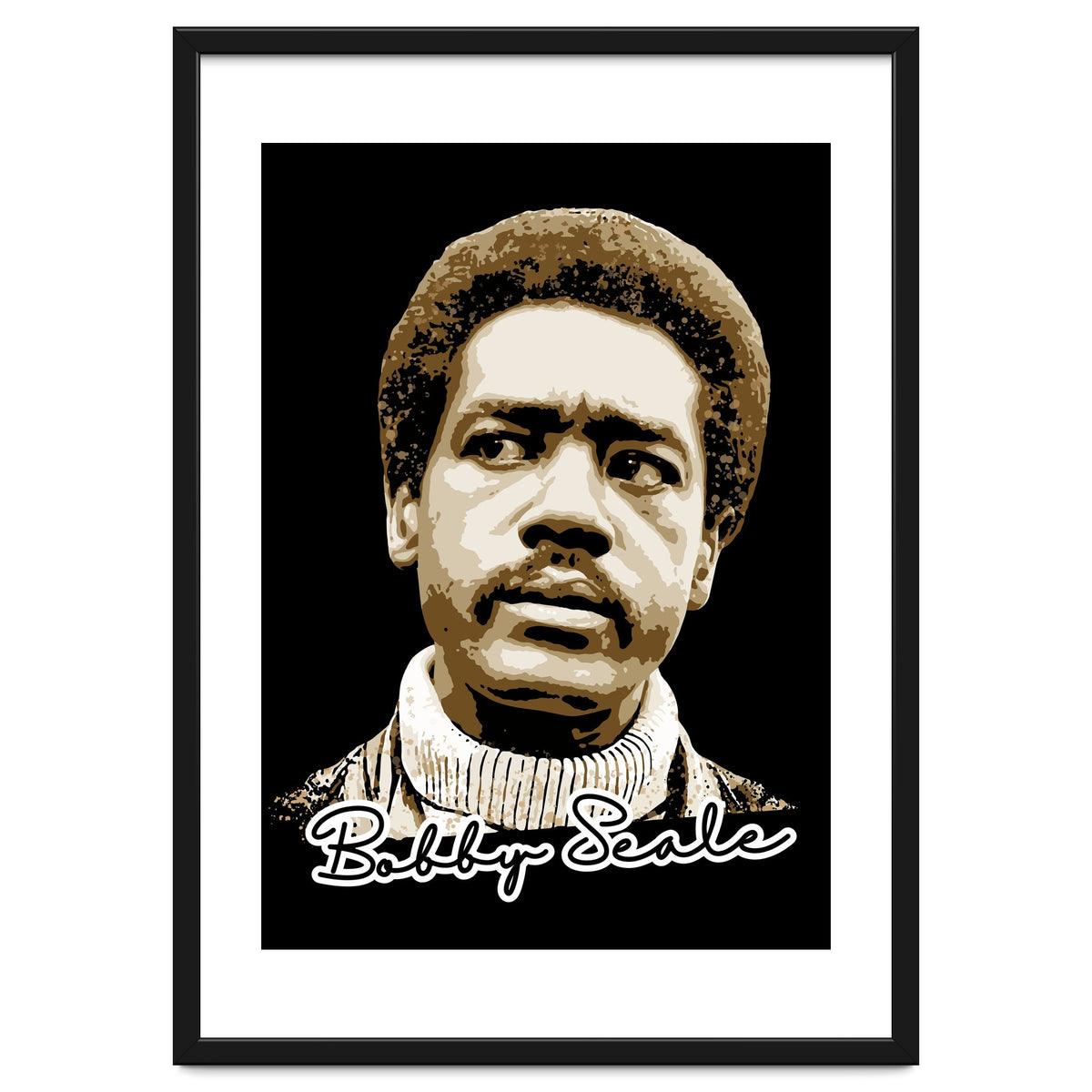 Bunchy Carter American Activist Legend in Vintage Style