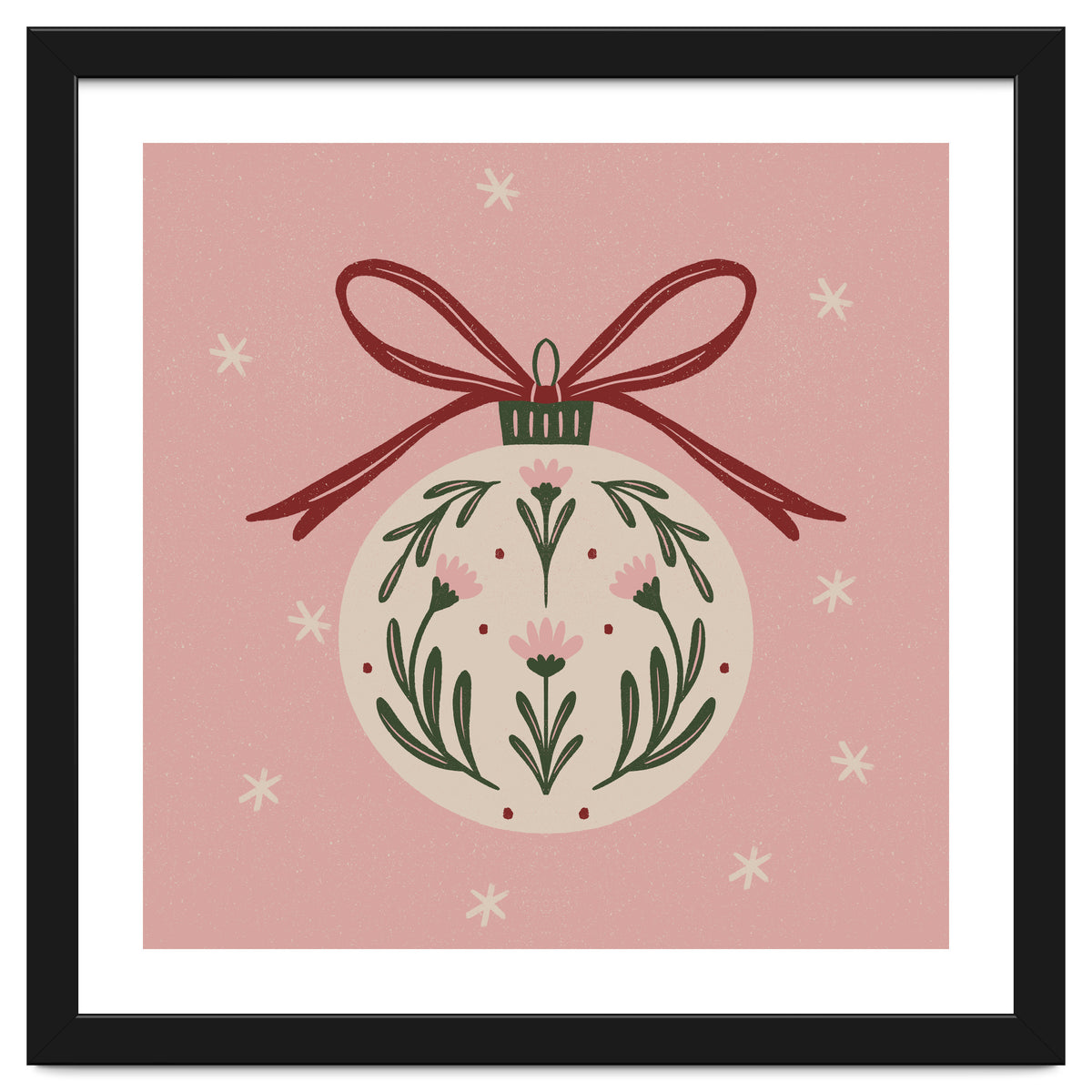 Christmas Flower Globe