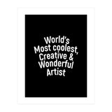 World's most coolest, creative and wonderful artist (Print Only) thumbnail