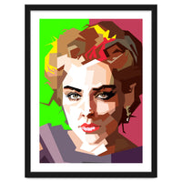 Sharon Stone Actress Movie Retro Illustration