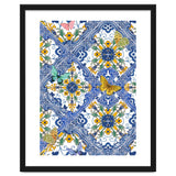 Sicilian Italian Tiles Butterflies And Flowers thumbnail