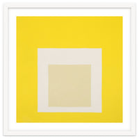JOSEF ALBERS - HOMAGE TO THE SQUARE YELLOW WHITE
