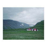 Cabins under the twilight - Iceland (Print Only)