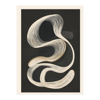Monochrome Flow Abstract Line Movement (Print Only)