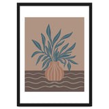 Modern Vase with Tropical Leaves thumbnail