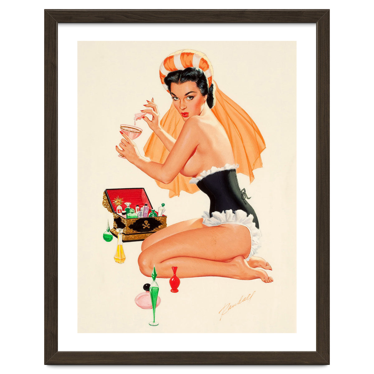 Young And Beautiful Witch Preparing A Love Portion