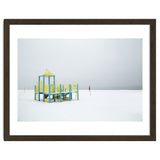 Playground in the winter seascape thumbnail