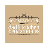 Love Served Daily Dad's Kitchen Open 24 Hours  (Print Only) thumbnail