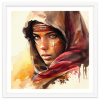 Watercolor Tuareg Woman #5