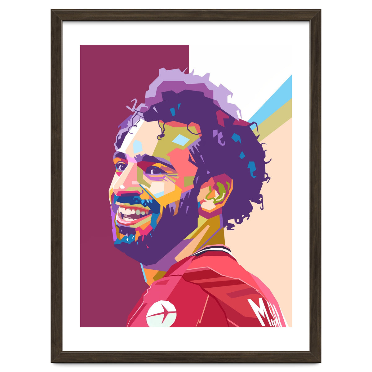 Mohamed Salah pop art portrait