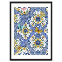 Sicilian Italian Tiles Butterflies And Flowers