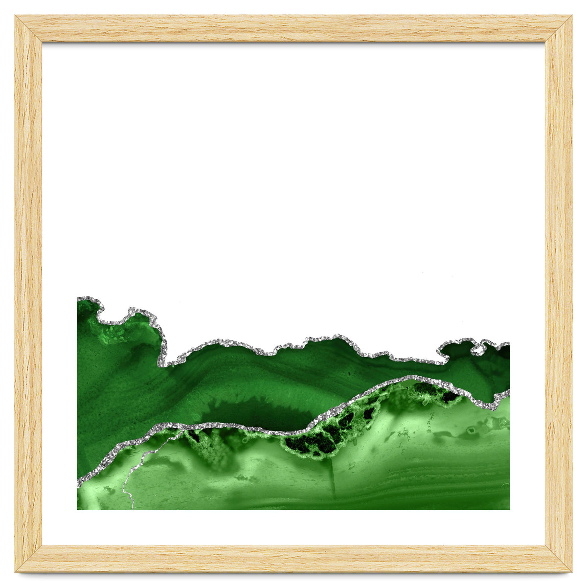 Green & Silver Agate Texture 12