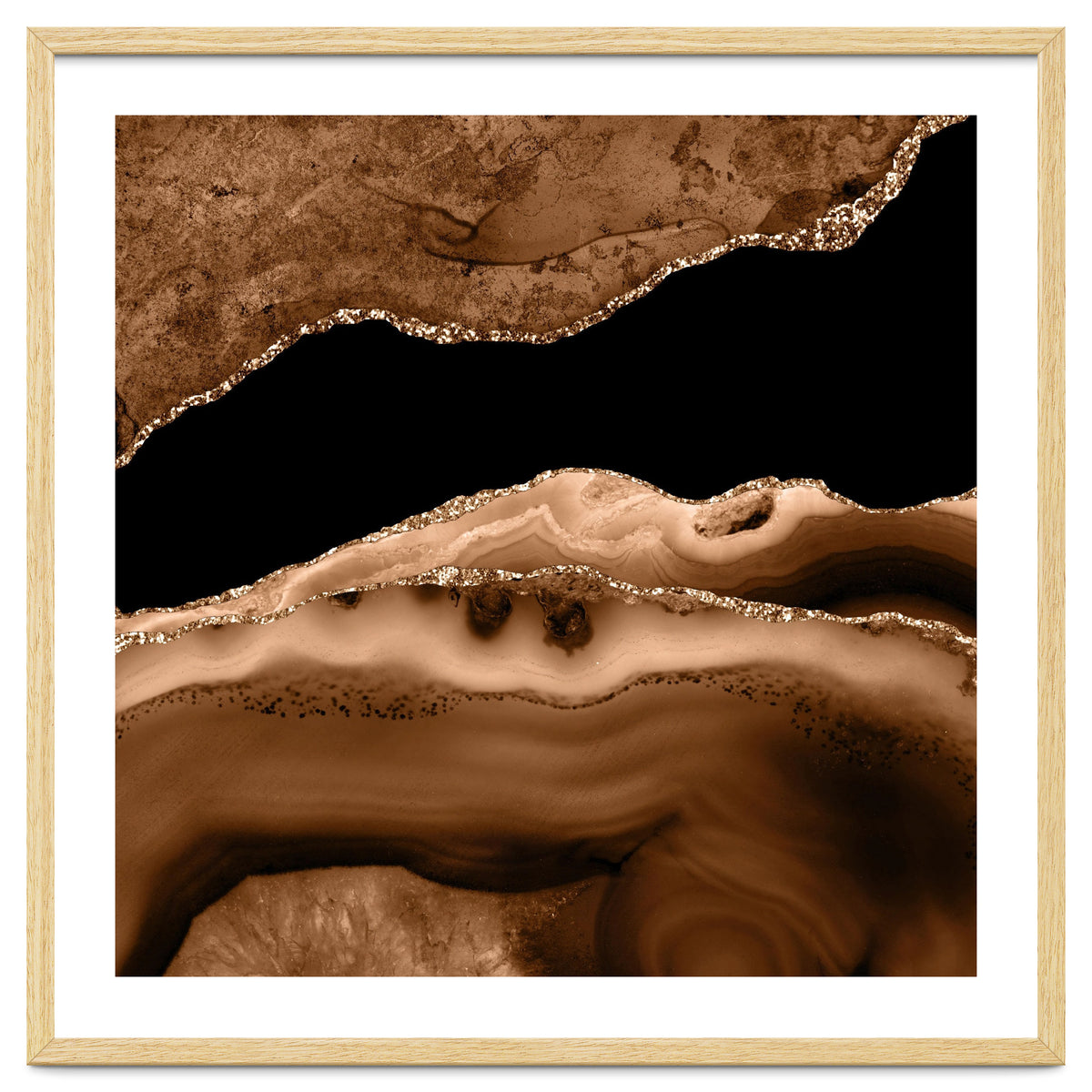 Brown & Gold Agate Texture 13