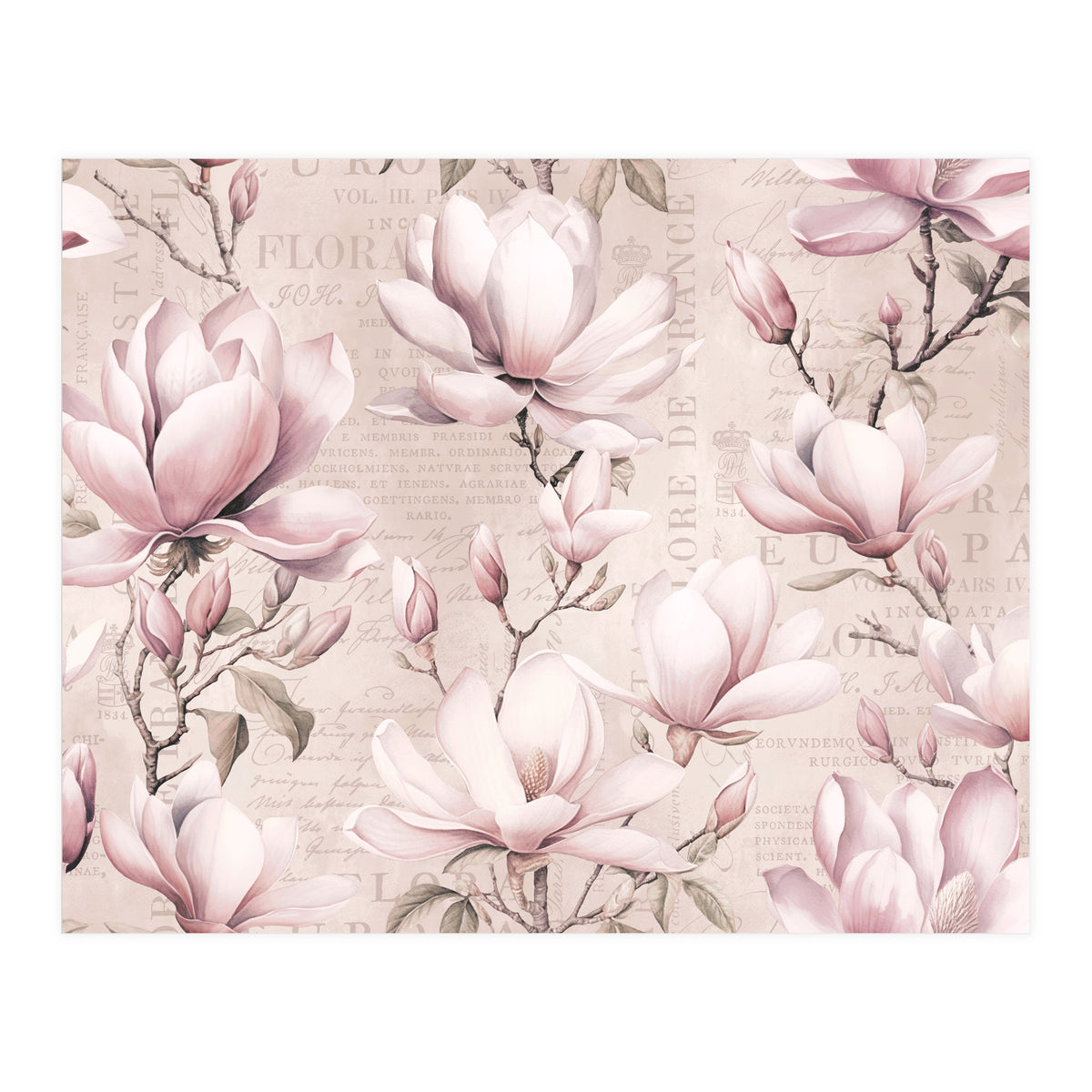 Magnolia Spring Romance Pink (Print Only)