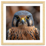 Close Up Kestrel Falcon Bird Portrait Majestic thumbnail